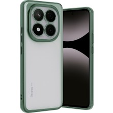Sercinyo Ramos Redmi Note 14 Pro Plus Kılıf Razer Lensli Silikon - Yeşil
