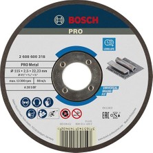 Frefly Store Bosch - 115 * 2, 5 mm Expert Serisi Düz Metal Kesme Diski (Taş)
