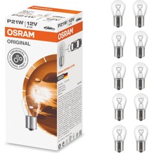 Aesco Osram P21W 12V 21W 93 BA15S 7506-10 Adet