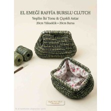 Sway El Örgüsü Yeşil Tonlu Burslu Clutch