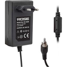 Frefly Store Rose RA-1620 16 Volt - 2 Amper Priz Tipi Tos Fişli Rca Santral Adaptörü