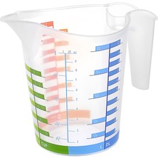Aesco Kullan At Market Plastik Ölçü Kabı 1000ML 123X100X126 mm 1 Adet