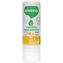 Aesco SIVENO%100 Doğal Dudak Koruyucu Bal Bitkisel Lipbalm Dudak Kremi Nemlendirici Parlatıcı Onarıcı 6 G