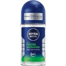 Frefly Store Nıvea Men Fresh Sensation Roll On Deodorant 50 Ml,72 Saat Anti-Perspirant Koruma