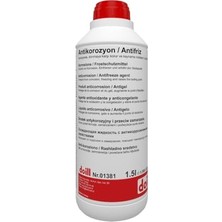 Hakay -55 / -56 Derece Hazır Karışım 1.5 Litre Kırmızı Organik Antifriz - G12 (Üretim Yılı: 2026)