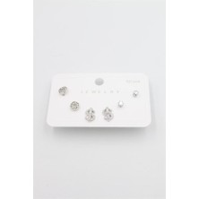 Royaleks Çoklu Set Küpe - Gümüş