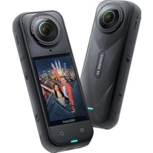 Aesco INSTA360 X5 - Su Geçirmez 8k 360° Aksiyon Kamerası, Lider Düşük Işık, Görünmez Selfie Çubuğu Efekti, Sağlam ve Değiştirilebilir Lens, 3 Saatlik Pil, Dahili Rüzgar Koruması, Stabilizasyon, Üçlü Aı Chip