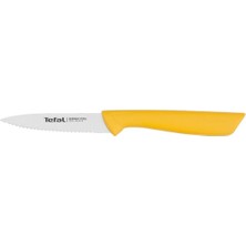 Aesco Tefal K27321 Colorfood Soyma Bıçağı 8 cm | Dişli | Alman Paslanmaz Çelik | Çok Yönlü | Korozyona Dayanıklı | Ergonomik | Güvenli | Sarı