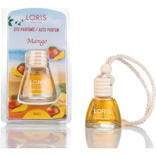 Hakay Lorıs Mango Aromalı Araç Kokusu, Asılı Araba Kavanozu, Oda Parfümü, Mango Kokulu, 30 Güne Kadar Hoş Kokulu, 10 ml