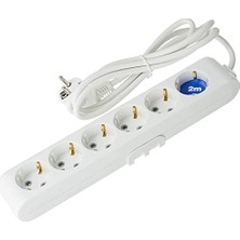 Hakay Viko Multi-Let 6lı Topraklı Kablolu Ç.k 2mt Priz
