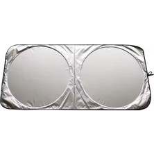 Aesco Carub Güneşlik Miflonlu Ön Arka Katlanır 150X70CM - Araç Güneş Koruyucu