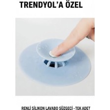 Frefly Store Lavabo Tıkacı Süzgeçli Tıkaç Silikon Büyük Banyo Küvet Kapağı Yeni Nesil Evye Kapatma Gider Tıpası