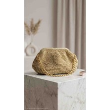 Sway Zincir Askılı Gold Renk Clutch