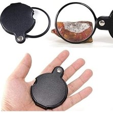 Hakay 10X Büyütme Mercek Çok Amaçlı, El Tipi, Katlana Bilir Büyüteç (60MM 10X) Cep Büyüteci