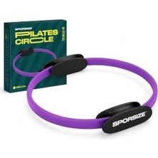 Hakay Sporsize Pilates Çemberi 35 Cm, Konforlu Pedli Direnç Halkası, Iç Bacak Kalça Karın Kol ve Göğüs Egzersiz Aleti, Evde Pilates ve Tüm Vücut Antrenmanı