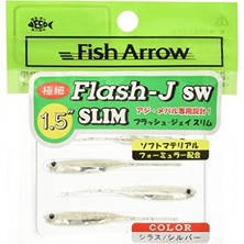 Hakay Flash-J Slim Sw 1.5" (5 Adet/paket) #100 Shirasu/silver Olta