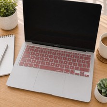 Aesco Mcstorey MacBook Türkçe Q Klavye Koruyucu Silikon – MacBook Air 13 A1369 A1466 & Pro A1278 A1425 A1502 A1286 A1398 Uyumlu – Ultra Ince Pembe Altın