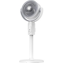 Aesco Kumandalı Ayaklı Vantilatör – Dijital Ekranlı 3 Kademeli Stand Fan, Uzaktan Kumandalı, Salınımlı Güçlü Ev Tipi Fan (Sessiz, Ayarlanabilir Yükseklik)