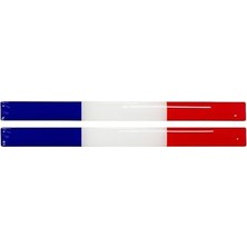 Aesco Fransa Bayrak 2'li Çubuk 3D Sticker