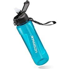Hakay Fiftyfifty Pipetli 850ML Tritan Su Matarası Turkuaz