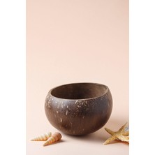 Aesco Kuru Yeşil Jumbo Hindistan Cevizi Kasesi - El Yapımı Coconut Bowl - Atıştırmalık, Sos ve Çerez Kasesi