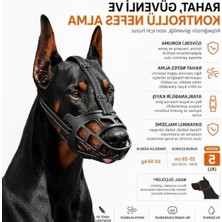 Frefly Store Büyük Irk Köpekler Için Ayarlanabilir Plastik Ağızlık, Nefes Alabilir