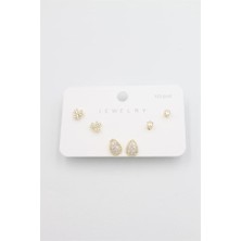 Royaleks Çoklu Set Küpe - Altın