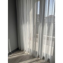 Favolli Pırlanta Kırık Beyaz Kanun 1/3 Pile Tül Perde