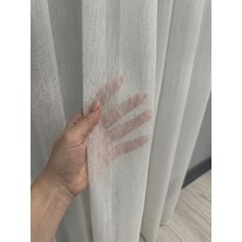 Perle Pırlanta Tül Perde 1/3 Sık Pile Ağır Gramaj Hazır Dikili
