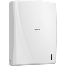 Frefly Store Rulopak R-1312B Modern Z Kat 400'LÜ Havlu Dispenseri, Plastik, Beyaz