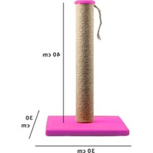 Frefly Store Pembe Renkli Kedi Tırmalama Tahtası, 40 cm Uzunluğunda