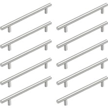 Frefly Store (10 Adet) Alteta Rosemary Inox Renk Metal 160MM Dolap Çekmece Mobilya Kulbu Kulpları