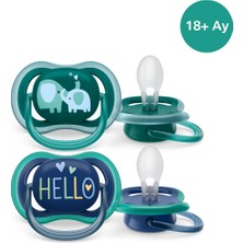 Frefly Store Philips Avent Ultra Air Emzik, 18 Ay+, Erkek Bebekler Için, 2’li Paket, Ortodontik Silikon, Geniş Hava Delikli, Mikrodalga Sterilize Edilebilir, Bpa Içermez, SCF349/18