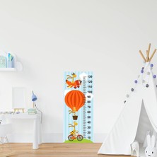 Frefly Store Çocuk Odası Bebek Odası Boy Ölçer Boy Cetveli Sticker Uçan Zürafa