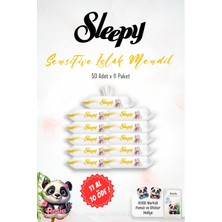Frefly Store 11 Al 10 Öde Sleepy Sensitive Islak Bebek Mendil 50'li ve Rosıe Pamuk