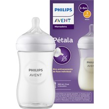 Frefly Store Philips Avent Doğal Tepkili Pp Biberon, 260ML, 3-6 Ay, SCY903/01, Şeffaf