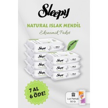 Frefly Store Sleepy Natural Islak Bebek Havlusu 7 Al 6 Öde Hediyeli
