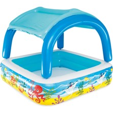 Frefly Store Bestway Gölgelikli Oyun Havuzu 1.40M x 1.40M x 1.14M