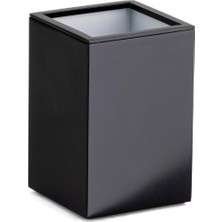 Frefly Store System Tezgah Üstü Mat Siyah Diş Fırçalık 100X60X60 mm