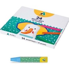 Frefly Store Adel Pastel Boya, 24 Renk, Canlı ve Örtücü Renkler, Rahat ve Yumuşak Kullanım, Dökülmeyi Önleyen Ambalaj, Sağlığa Zararsız