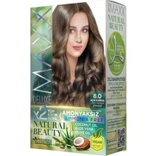 Frefly Store Maxx Deluxe Natural Beauty Amonyaksız Set Saç Boyası 8.0 Açık Kumral