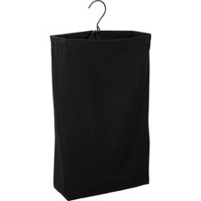 Frefly Store Household Essentials Hanging Cotton Canvas Laundry Hamper Bag, Black