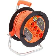 Frefly Store Bylion Makaralı Uzatma Kablosu 3 * 1.5mm 20 Mt. Turuncu Kablo