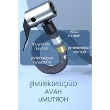 Frefly Store Şarjlı Araç Kompresörü, 6000MAH, LED Işıklı, Çok Amaçlı Şişirme Pompası