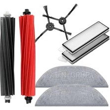 Frefly Store Lin Grup Roborock S8 Maxv Ultra ile Uyumlu Robot Süpürge Parçaları Seti, Fırça ve Filtre