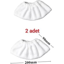 Frefly Store Lin Grup Yui NV602 Buharlı Temizleyici Yedek Havlu Mop Paspas, 200MM, 2 Adet