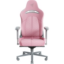 Frefly Store Razer Enki (Quartz) - Entegre Bel Omurgası Destekli Birinci Sınıf Oyun Sandalyesi (Çalışma Masası Sandalyesi/ofis Koltuğu, Çok Katmanlı Suni Deri, Köpük Dolgu, Baş Yastığı, Yükseklik Ayarlanabilir), S