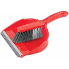 Frefly Store Promosyonca Faraş Seti, Uç Kısmı Silikon, (Kürek ve Fırça) (Kırmızı)