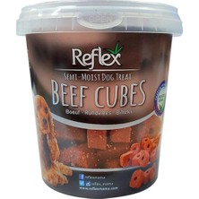 Frefly Store Reflex Biftekli Yarı Yumuşak Küp Köpek Ödül Maması 500GR