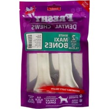 Frefly Store Beyaz Press Deri Köpek Çiğneme Kemiği, 70-75 Gr, 2 Adet